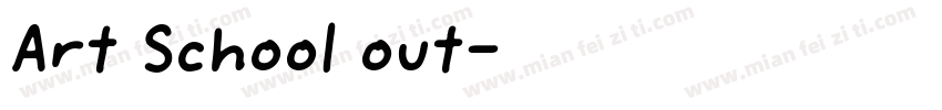 Art School out字体转换